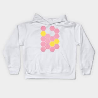 Pink Honeycomb Kids Hoodie